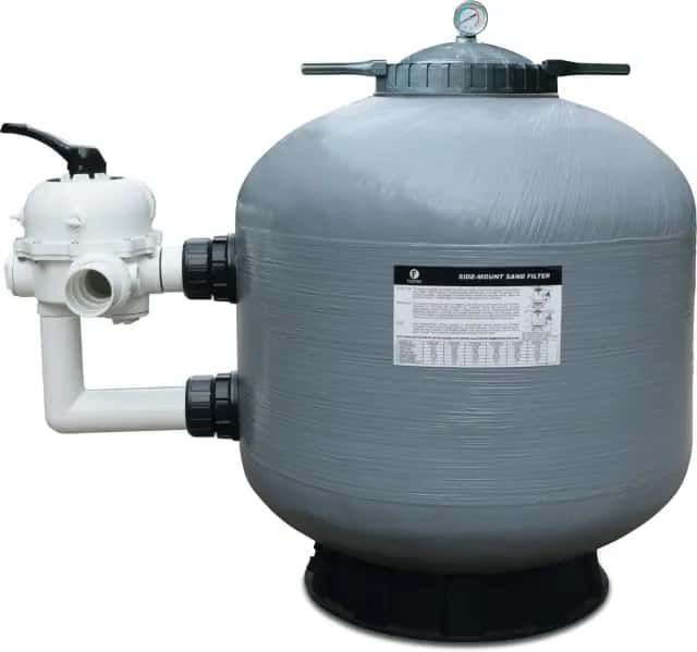 Flotide Filtr piaskowy PE/poliester wzmocniony włóknem szklanym 63 mm / 2" KW metryczny/calowy 2,5bar szary typ S800R - Zdjęcie 1