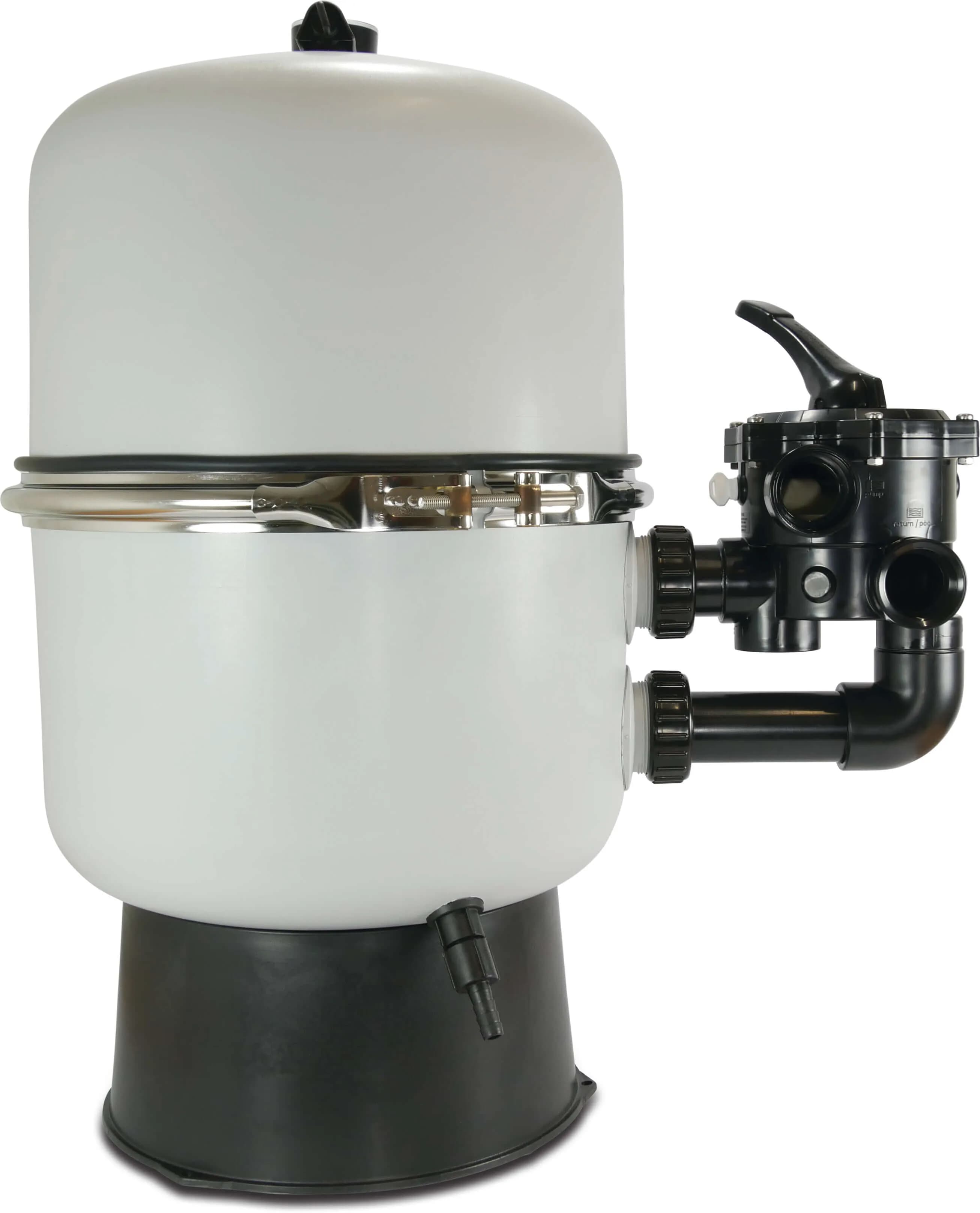 Filtr piaskowy PP wzmocniony włóknem szklanym 50 mm x 1 1/2" KW x GW 1,8bar szary typ QS600 SM - Zdjęcie 1