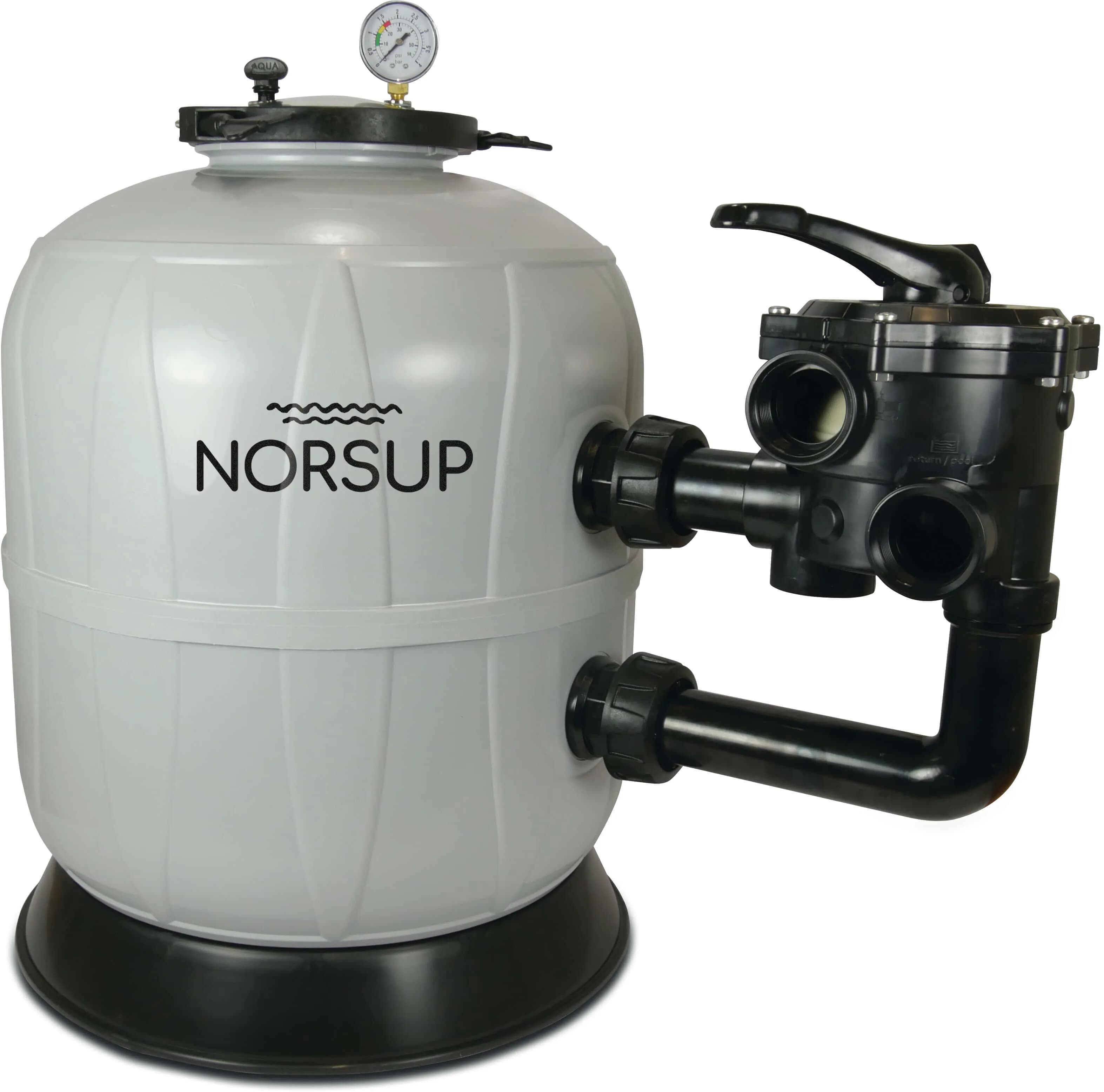 Norsup Filtr piaskowy PP 1 1/2" GW 3,75bar szary typ S450 - Zdjęcie 1