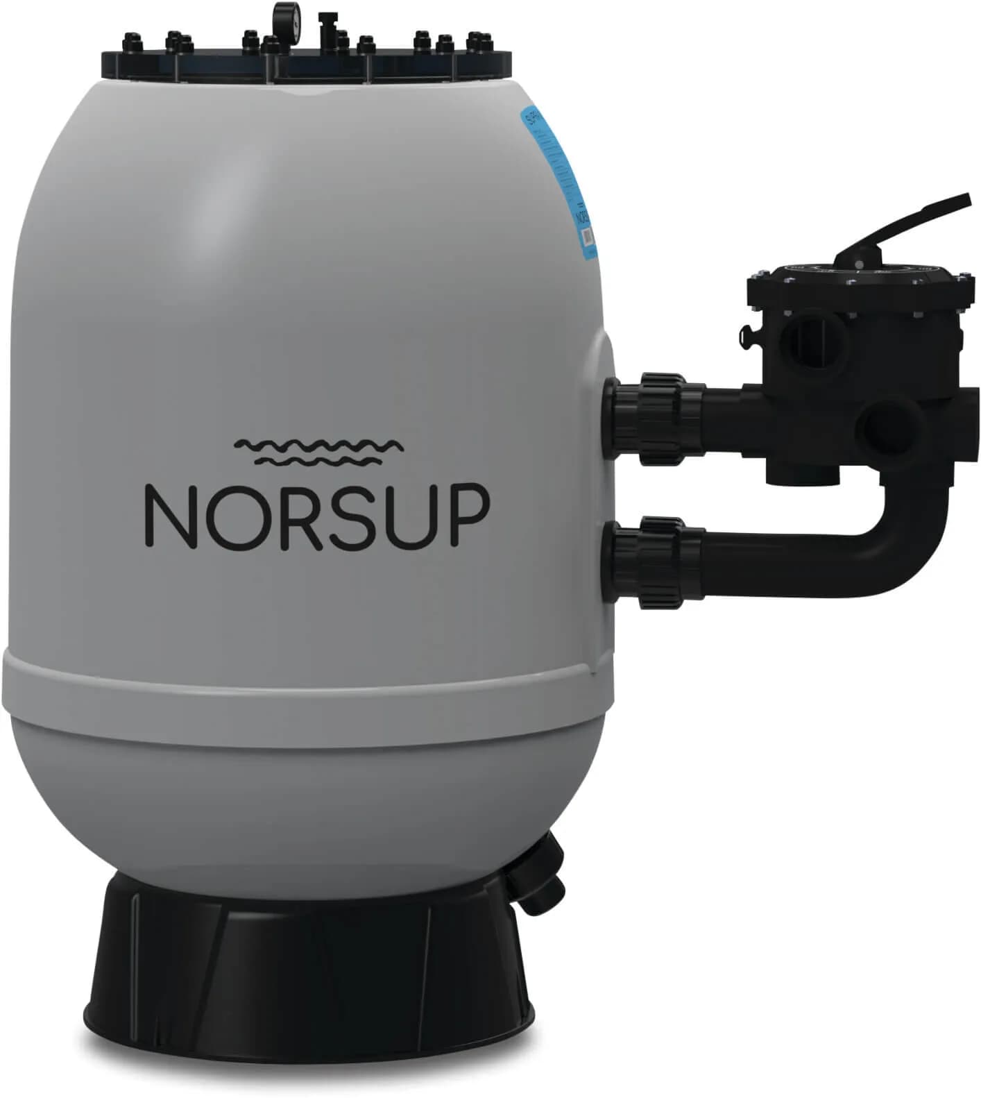 Norsup Filtr piaskowy poliester wzmocniony włóknem szklanym 50 mm KW 2,5bar szary typ SupraV3 500 SM - Zdjęcie 1