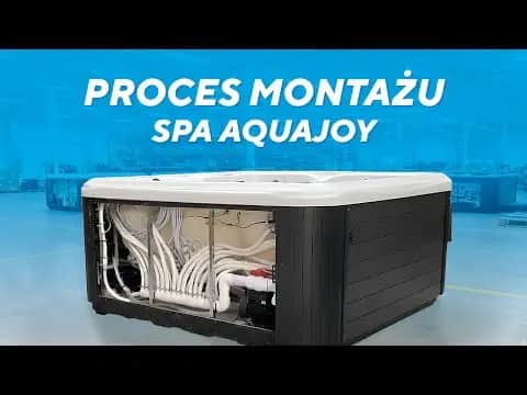 Przelewowy basen z hydromasażem Aquajoy Serenity (250х230х96 cm), marmur srebrnobiały - Zdjęcie 3