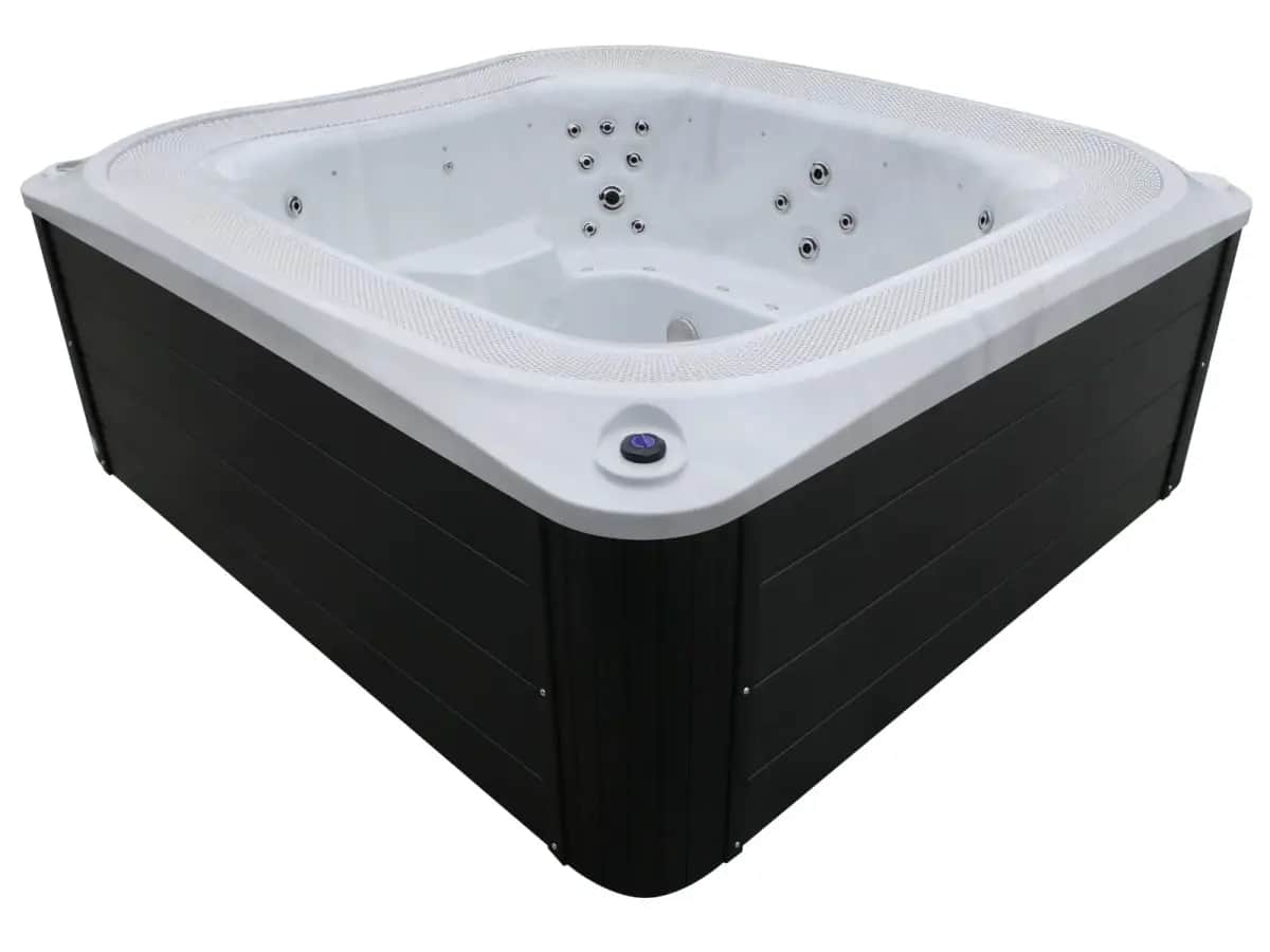 Przelewowy basen z hydromasażem Aquajoy Serenity (250х230х96 cm), marmur srebrnobiały - Zdjęcie 6