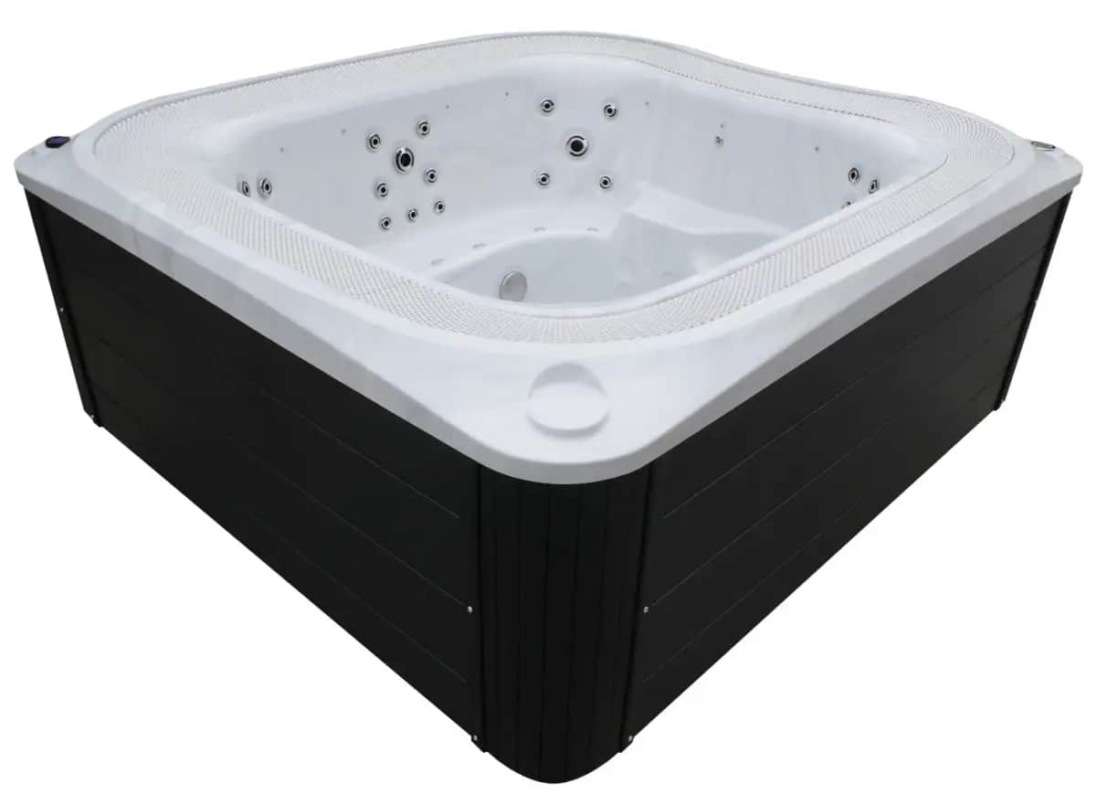 Przelewowy basen z hydromasażem Aquajoy Serenity (250х230х96 cm), marmur srebrnobiały - Zdjęcie 7