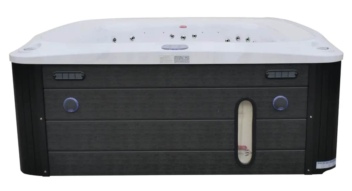 Przelewowy basen z hydromasażem Aquajoy Serenity (250х230х96 cm), marmur srebrnobiały - Zdjęcie 8