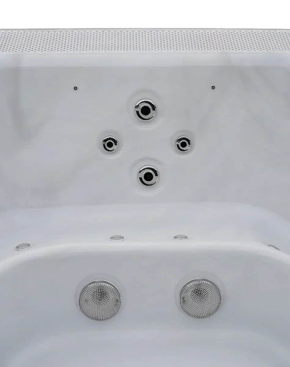 Przelewowy basen z hydromasażem Aquajoy Serenity (250х230х96 cm), marmur srebrnobiały - Zdjęcie 16