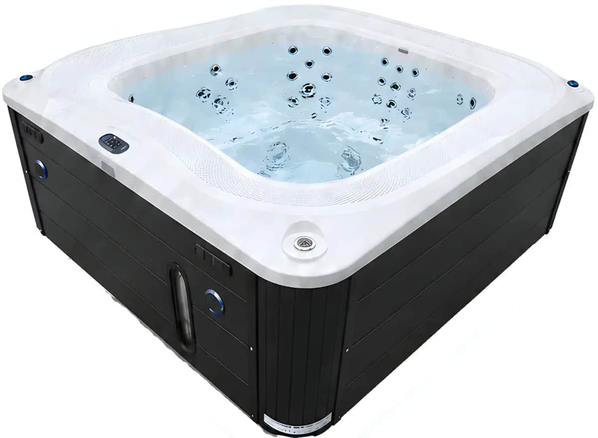 Przelewowy basen z hydromasażem Aquajoy Serenity (250х230х96 cm), marmur srebrnobiały - Zdjęcie 23