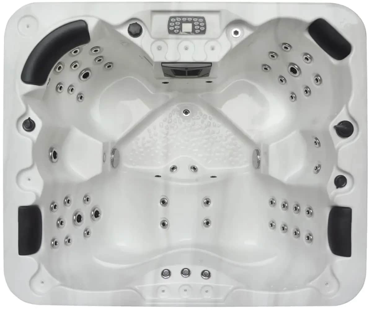 Wanna SPA z hydromasażem Aquajoy Santorini (220х220х95 cm), opal ciemny - Zdjęcie 8