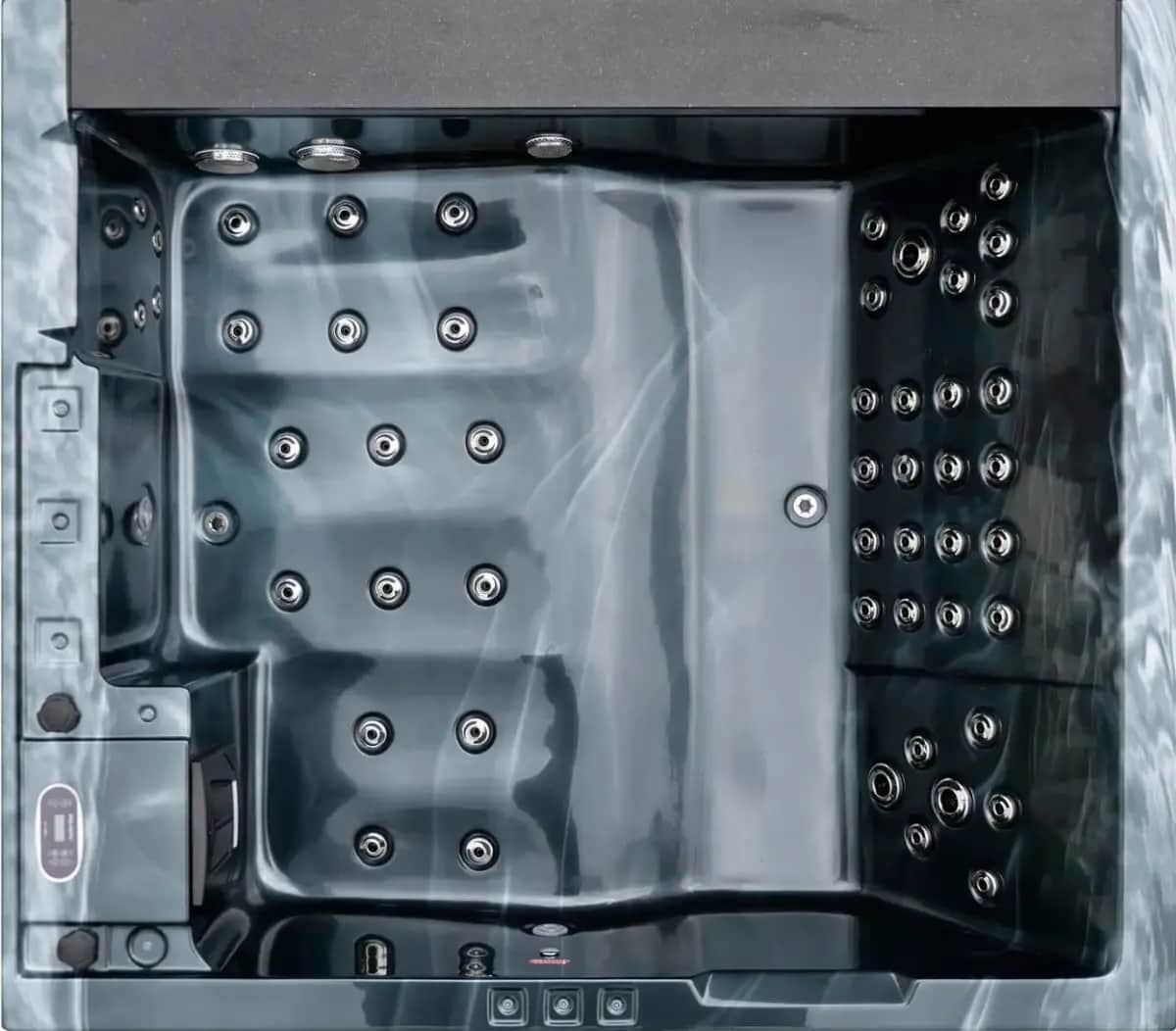 Wanna SPA z hydromasażem Aquajoy Venice (215х190х70 cm), ciemny opal, z głośnikami i podświetleniem LED - Zdjęcie 4