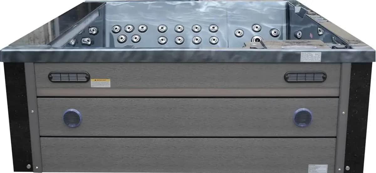 Wanna SPA z hydromasażem Aquajoy Venice (215х190х70 cm), ciemny opal, z głośnikami i podświetleniem LED - Zdjęcie 8