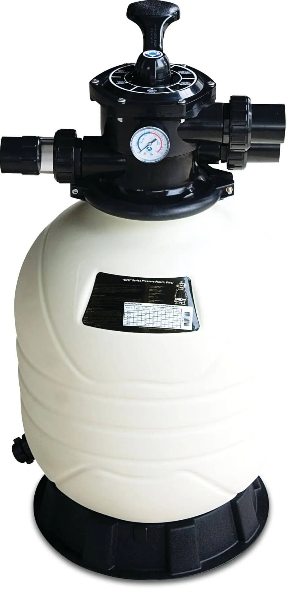 Flotide Filtr piaskowy HDPE 50 mm / 1 1/2" KW metryczny/calowy 2,8bar biały typ MFV17