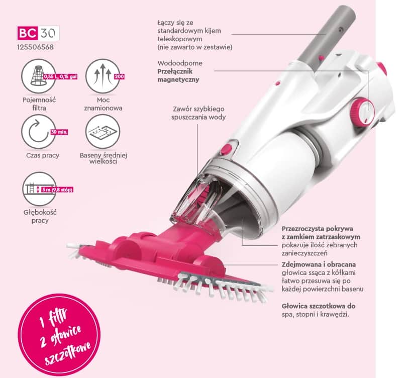 BWT BC30 Professional Cordless Pool Vacuum - Image 2