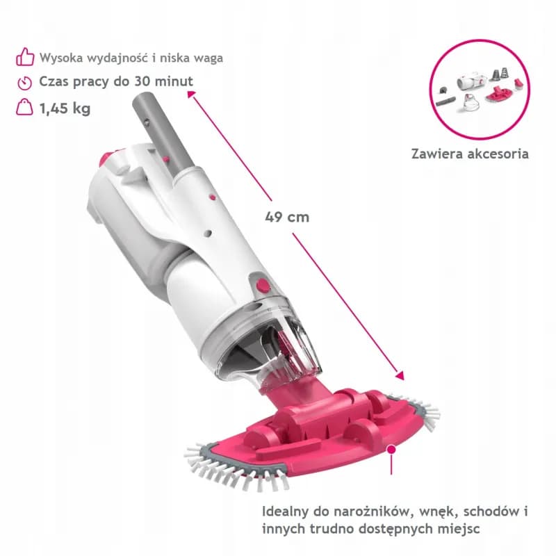 BWT BC30 Professional Cordless Pool Vacuum - Image 1