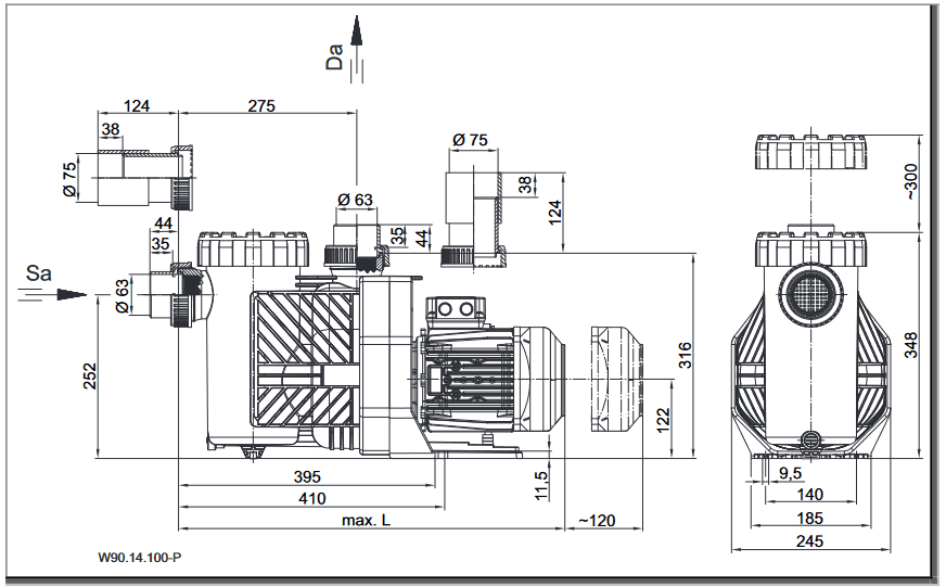Speck BWT Eurostar HF 32-M Pool Pump - Image 2